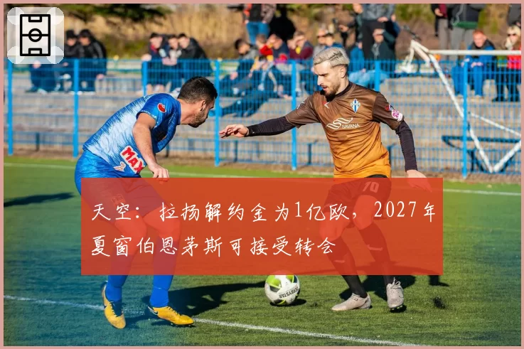 天空：拉扬解约金为1亿欧，2027年夏窗伯恩茅斯可接受转会