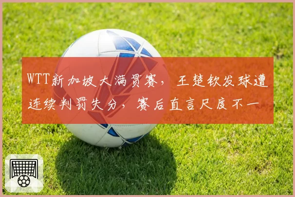 WTT新加坡大满贯赛,王楚钦发球遭连续判罚失分,赛后直言尺度不一